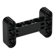 Technic Beam 3 × 5 Thick [90° Offset Centre Beam Holes] Black