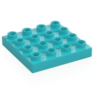 Duplo Plate 4 × 4 Medium Azure