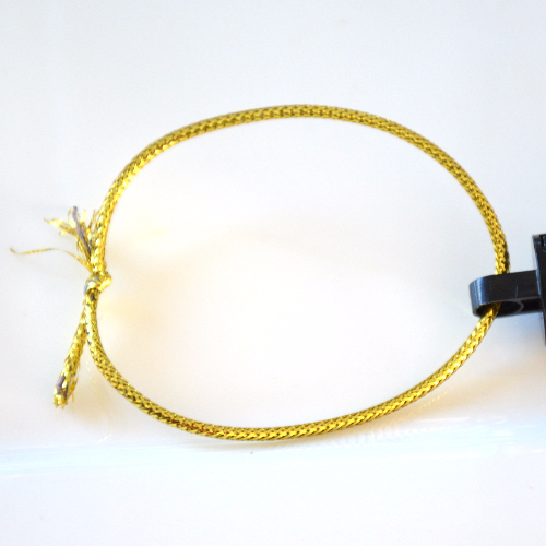 String Cord Medium Thickness 21cm / 26L Metallic Gold
