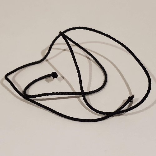 String Cord Medium Thickness 35cm Black