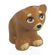 Animal, Bear, Small with Black Nose, Tan Snout, Eyebrows, Paws print Mittelnougat
