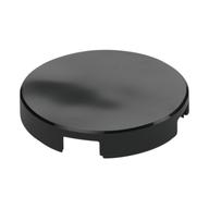 Tile Round 2 × 2 with Bottom Stud Holder Schwarz