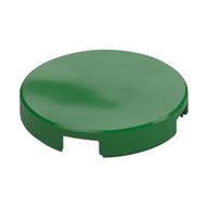 Tile Round 2 × 2 with Bottom Stud Holder Green