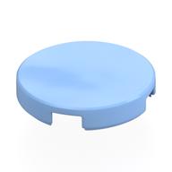 Tile Round 2 × 2 with Bottom Stud Holder Leuchtendes Hellblau