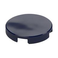 Tile Round 2 × 2 with Bottom Stud Holder Dunkelblau
