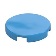 Tile Round 2 × 2 with Bottom Stud Holder Dunkelazur