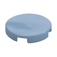 Tile Round 2 × 2 with Bottom Stud Holder Sand Blue