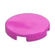 Tile Round 2 × 2 with Bottom Stud Holder Dunkelrosa
