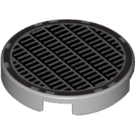 Tile Round 2 × 2 with Fine Mesh Grille Print