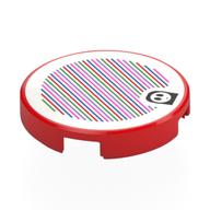 Tile Round 2 × 2 with Shy Guy and Barcode Print (Sticker) Rot