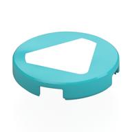 Tile Round 2 × 2 with White Triangle print Mittelazur