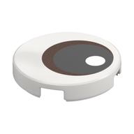 Tile Round 2 × 2 with Copper Eye, Black Pupil print White