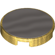 Tile Round 2 × 2 with Silver Mirror Surface Print