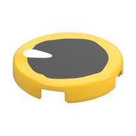 Tile Round 2 × 2 with Black Eye print Yellow