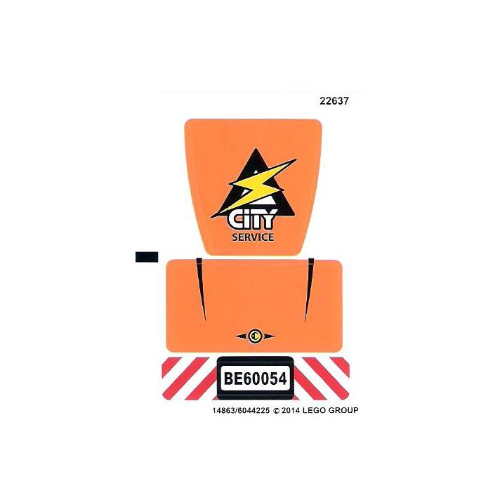 Stickerbogen für Set 60054-1 [Keine Farbe/Beliebige Farbe]
