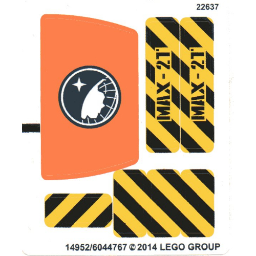 Stickerbogen für Set 60033-1 [Keine Farbe/Beliebige Farbe]