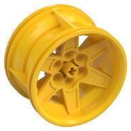 Wheel 56 × 34 Technic Racing Medium with 6 Pin Holes Yellow