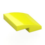 Brick Curved 2 × 2 × 2/3 Vibrant Yellow