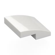 Brick Curved 2 × 2 × 2/3 White