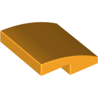 Bogenstein 2 × 2 × 2/3 Leuchtendes Hellorange