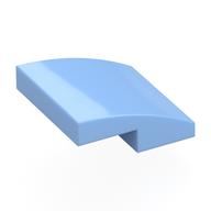 Brick Curved 2 × 2 × 2/3 Bright Light Blue