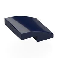 Brick Curved 2 × 2 × 2/3 Dark Blue