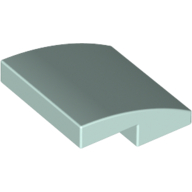 Brick Curved 2 × 2 × 2/3 Light Aqua