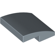 Brick Curved 2 × 2 × 2/3 Sand Blue