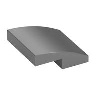 Bogenstein 2 × 2 × 2/3 Metallic-Silber