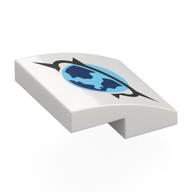 Brick Curved 2 × 2 × 2/3 with Arctic Explorer Symbol Print