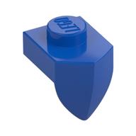 Plate Special 1 × 1 with Vertical Tooth Blau