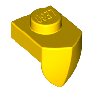 Plate Special 1 × 1 with Vertical Tooth Yellow