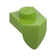 Plate Special 1 × 1 with Vertical Tooth Limette