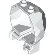 Rock Boulder Hinged Half (Chima Exploding Rock Half) in White