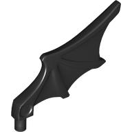 Animal Body Part, Bat Wing with Shaft [Chima Bat Wing] Schwarz