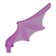 Animal Body Part, Bat Wing with Shaft [Chima Bat Wing] Trans-Dark Pink