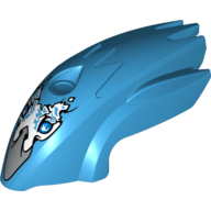 Fairing, Fly Wheel, Bird Shape with Silver Beak Voom Voom Print Dark Azure