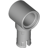 Technic Pin Connector Hub with 1 Pin with Friction Ridges Lengthwise Light Bluish Gray