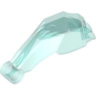 Animal Body Part, Hand / Paw 2 × 6 × 2 1/2 with Claws and Technic Hole Trans-Light Blue