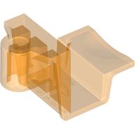 Equipment Bracket 4 × 2 × 2 No Studs with Axle Hole Trans-Orange
