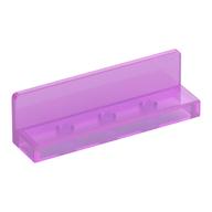 Panel 1 × 4 × 1 with Rounded Corners [Thin Wall] Opal Trans-Dark Pink