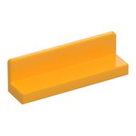 Panel 1 × 4 × 1 with Rounded Corners [Thin Wall] Leuchtendes Hellorange