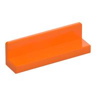 Panel 1 × 4 × 1 with Rounded Corners [Thin Wall] Orange