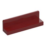 Panel 1 × 4 × 1 with Rounded Corners [Thin Wall] Dark Red