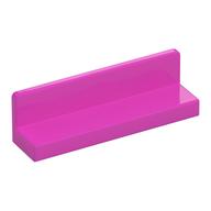 Panel 1 × 4 × 1 with Rounded Corners [Thin Wall] Dark Pink