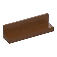 Panel 1 × 4 × 1 with Rounded Corners [Thin Wall] Reddish Brown