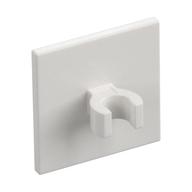 Road Sign Clip-on 2 × 2 Square [Thick Open O Clip] White