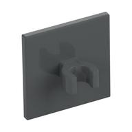 Road Sign Clip-on 2 × 2 Square [Thick Open O Clip] Dark Bluish Gray