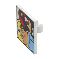 Road Sign Clip-on 2 × 2 Square with Shadow, Maria print White