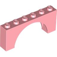 Brick Arch 1 × 6 × 2 - Thin Top without Reinforced Underside [New Version] Warmes Rosa